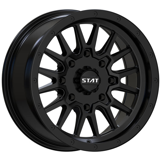 STAT-01 Satin Black 15x7
