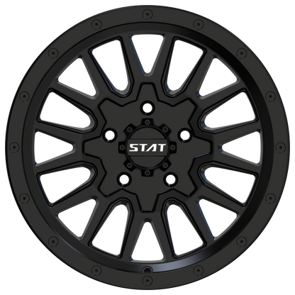 STAT-01 Satin Black 15x7