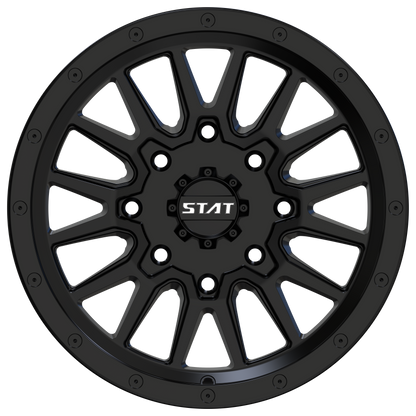 STAT-01 Satin Black 15x7